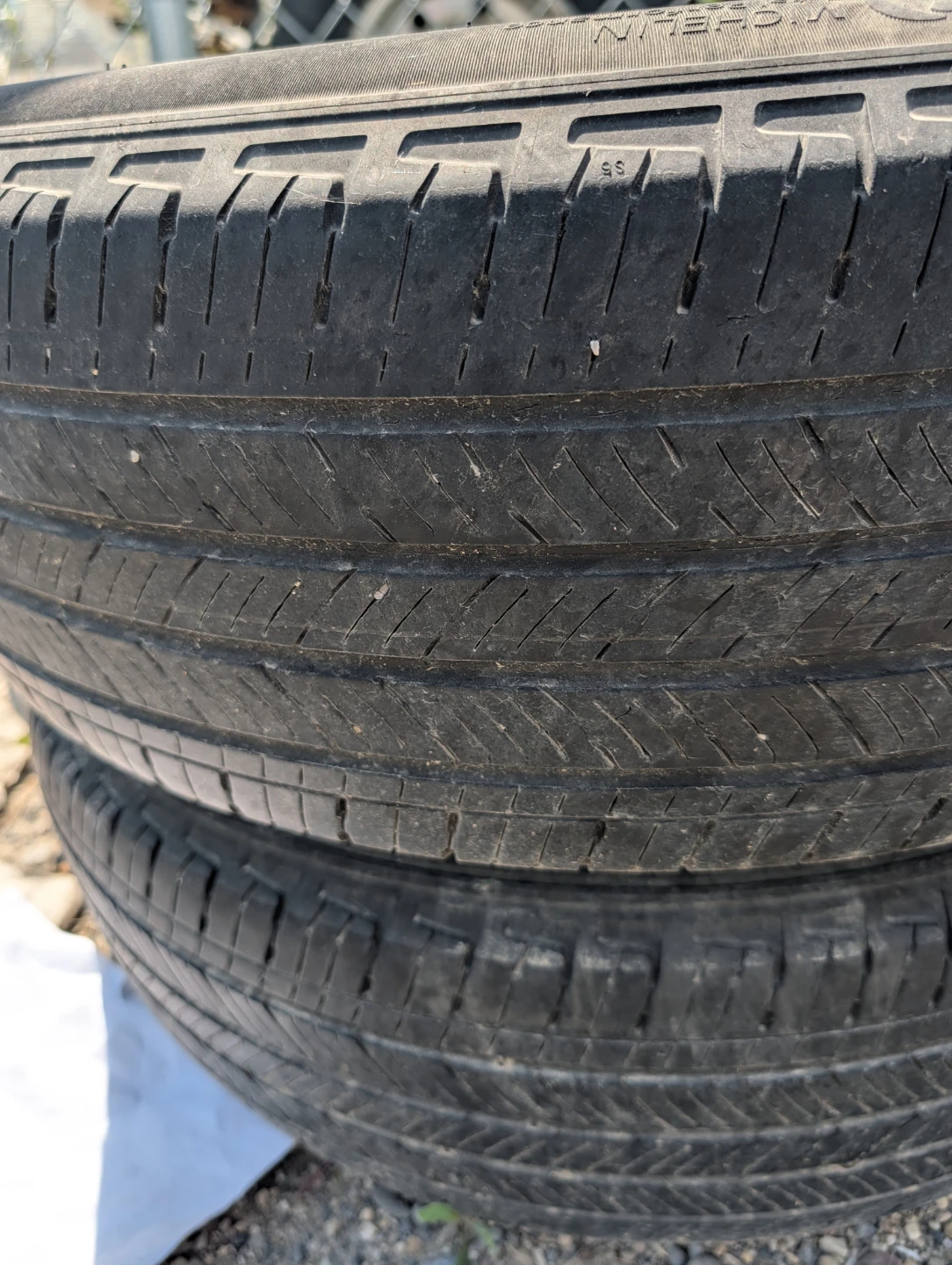 2 Michelin 225/60R18 Tires but of life left