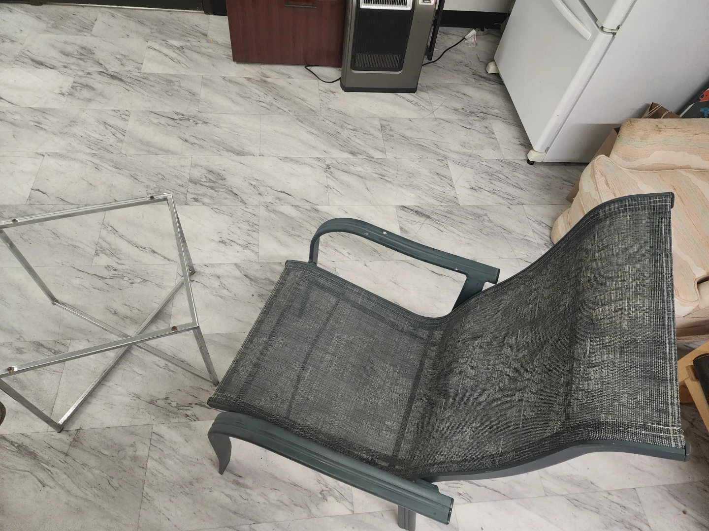 Outdoor Patio Chair and Glass Table Set - photo 2