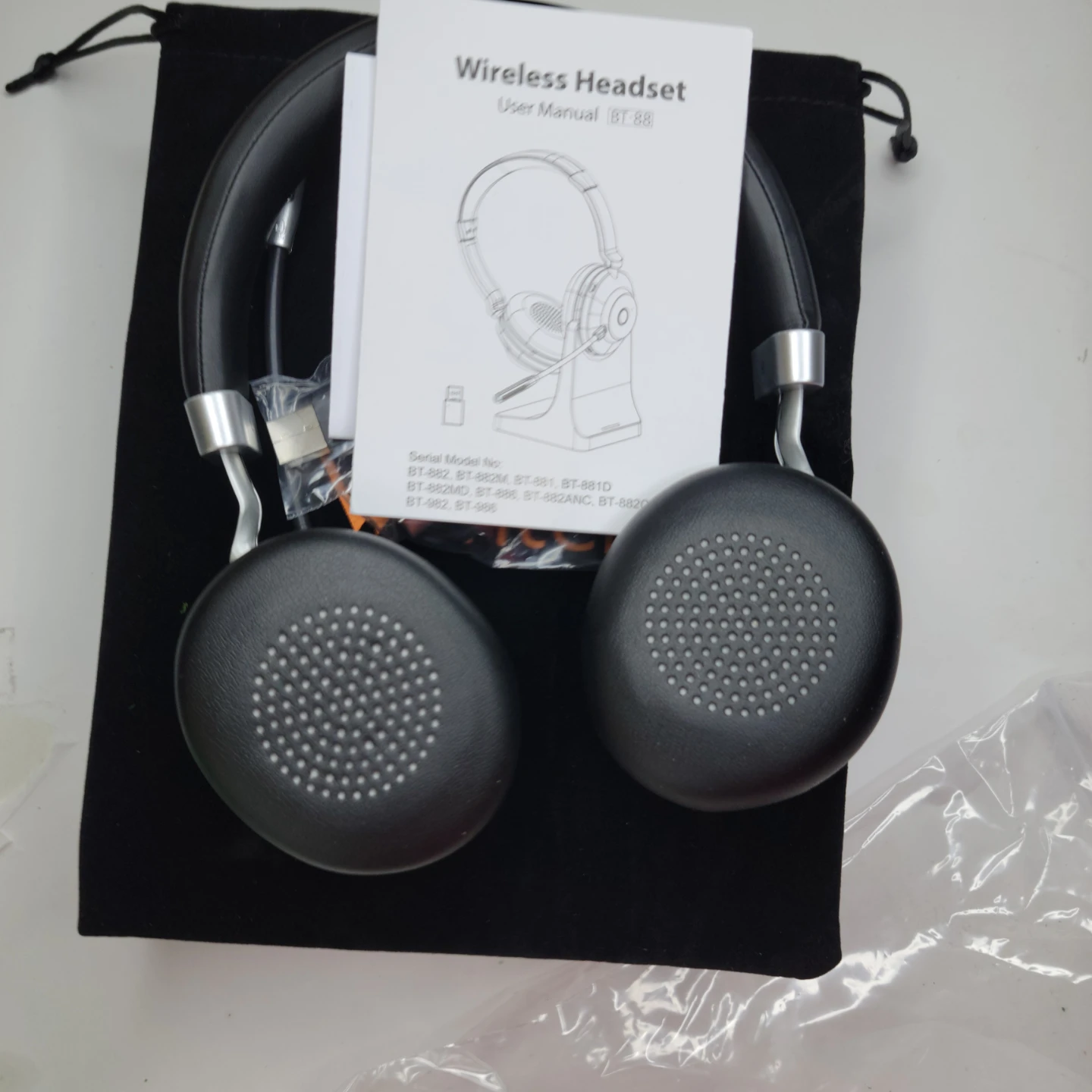 Wantek WK882MBT Wireless Bluetooth Headset with Mic