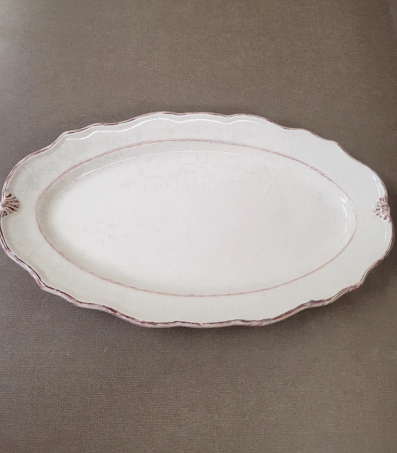 White Oval Platter