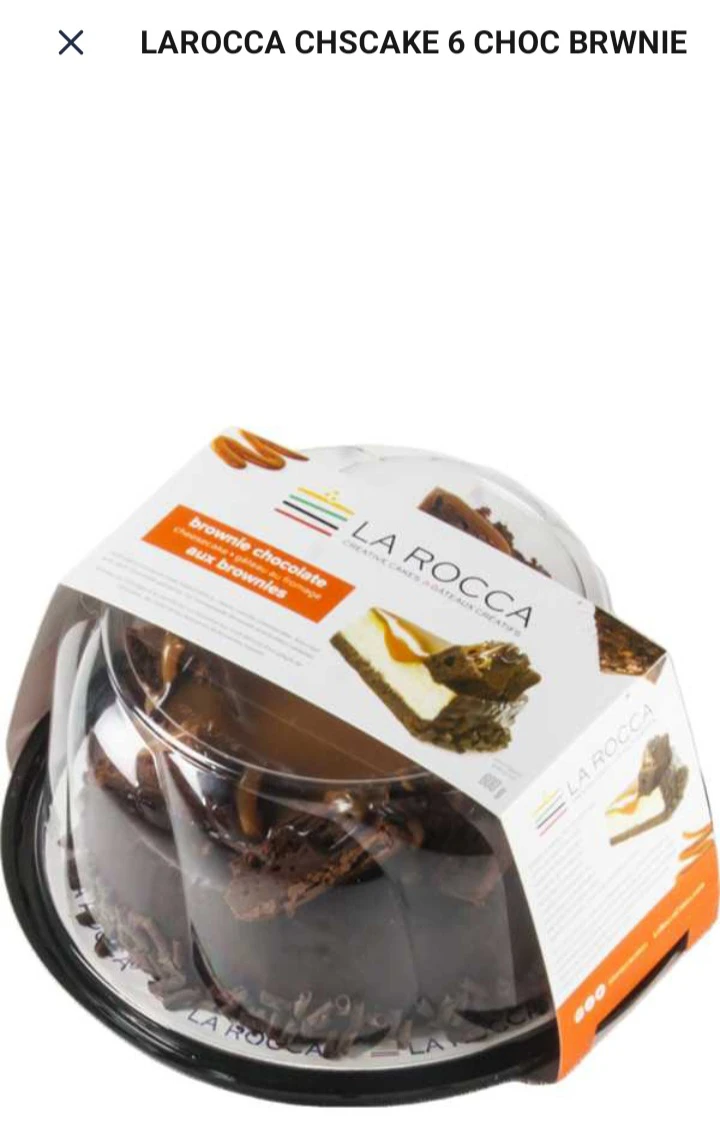 La Rocca 6 Chocolate Brownie Cheesecake