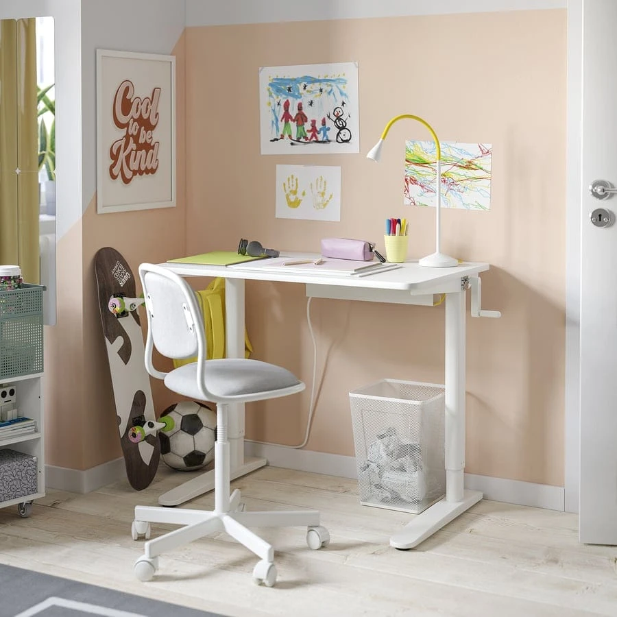 IKEA Sturdy Adjustable Standing Desk - White