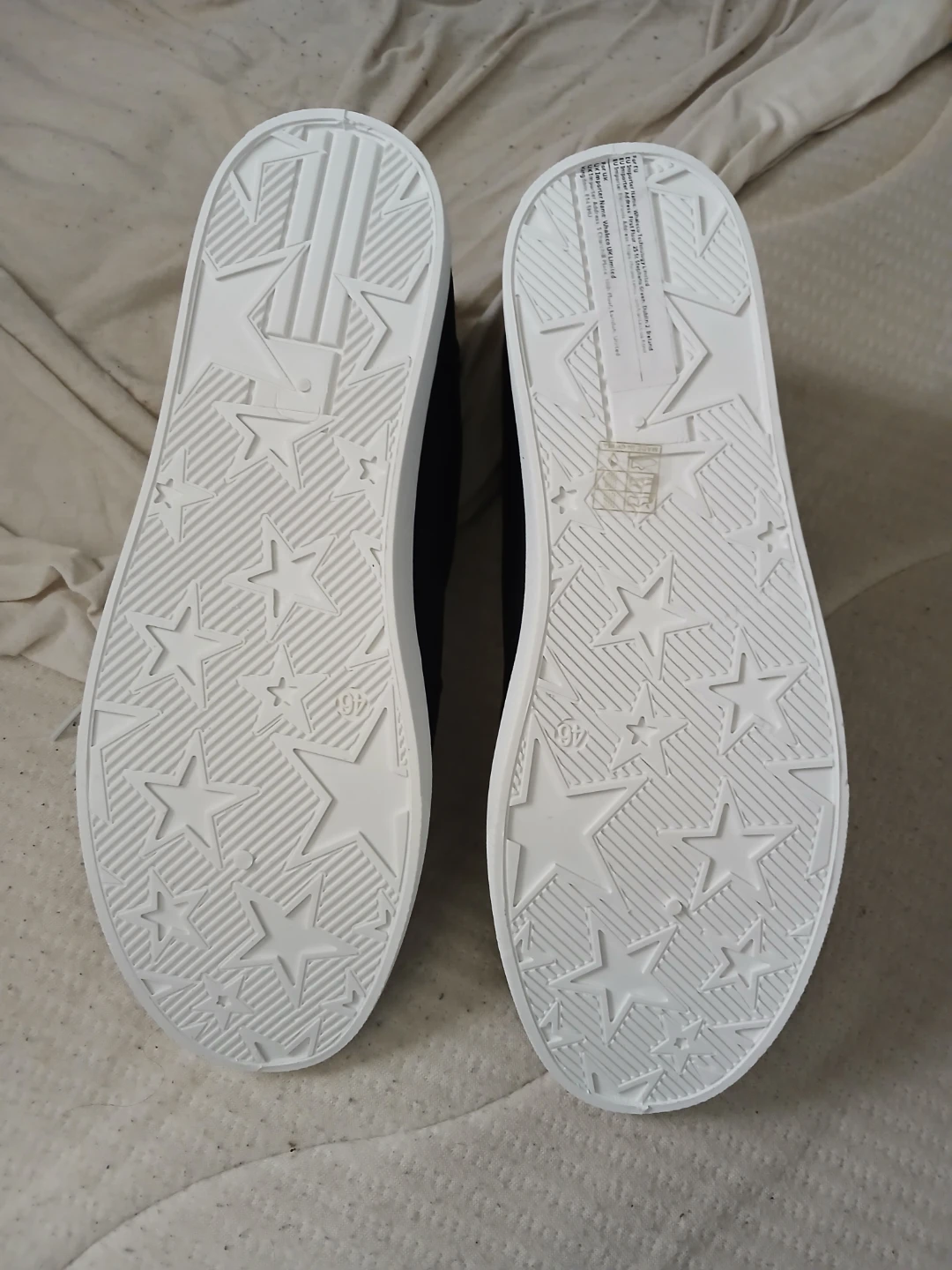 Black High-Top Sneakers With White Soles - photo 5