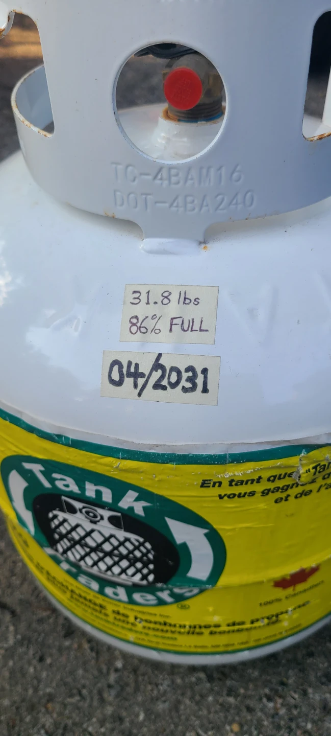 New / Almost Full Propane Tank 20lb - Expires 4/2031 - photo 3
