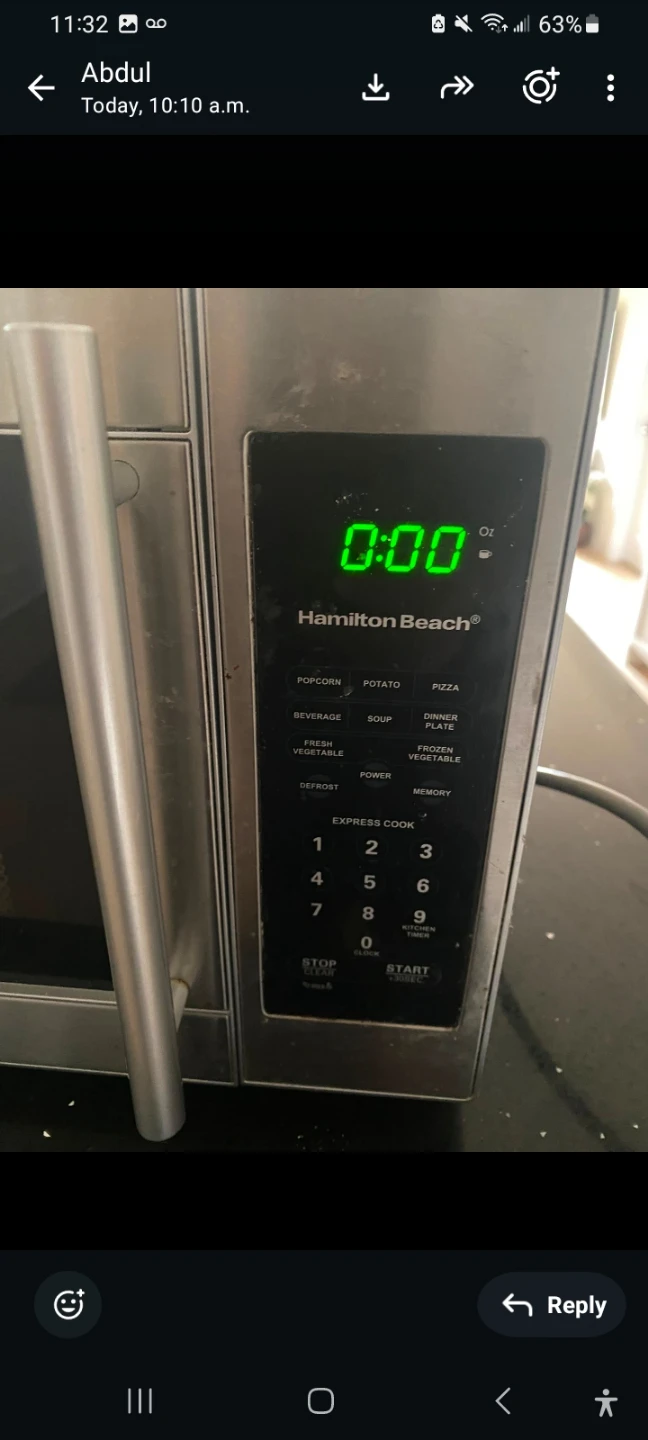 Hamilton Beach Microwave - photo 2