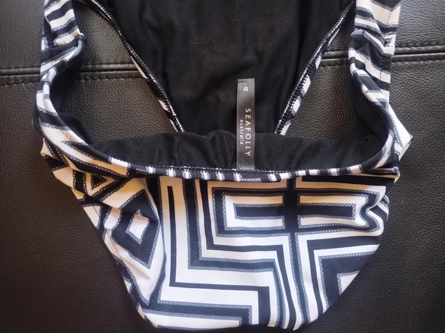 Seafolly Australia One-Piece Backless Swimsuit Size 12 - photo 3