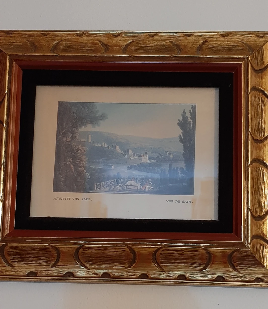 Framed Ansicht Von Sain-Vue De Sain print