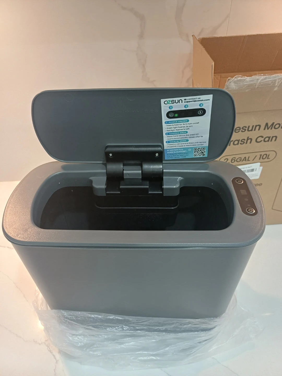 Censun Motion Sensor Trash Can-10L/ 2.6Gal - photo 3