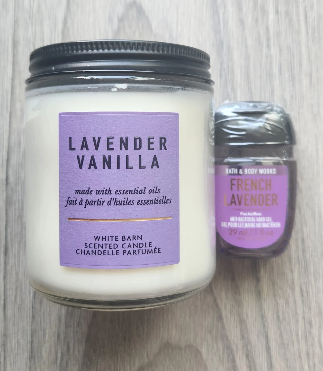 New - Lavender Vanilla candle from Bath and Bodyworks