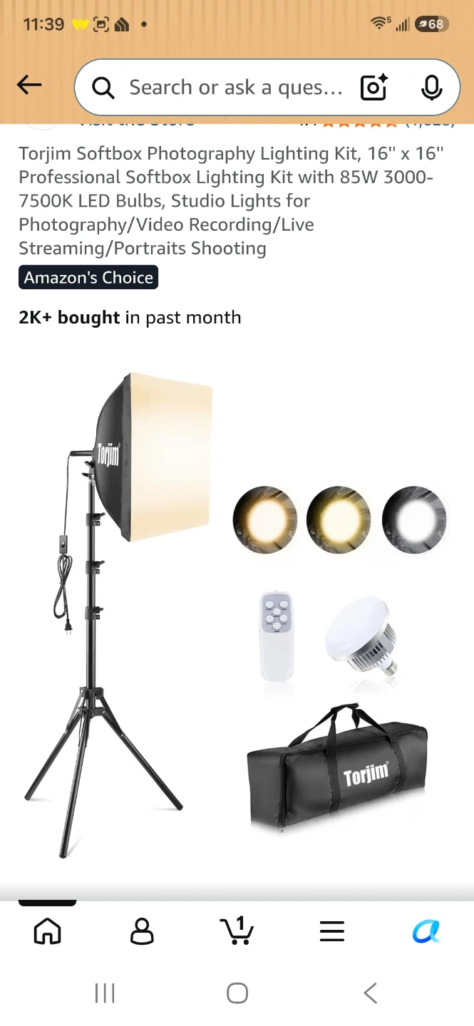 Torjim Softbox Photography Lighting Kit