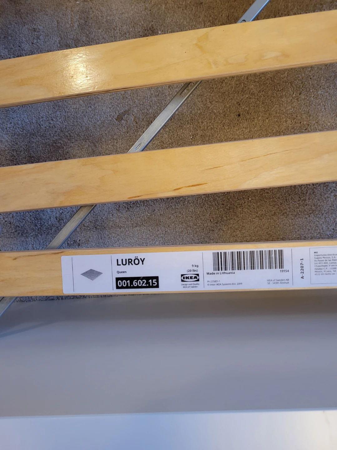 IKEA LUROY Queen Bed Frame with Mattress $250 OBO - photo 3