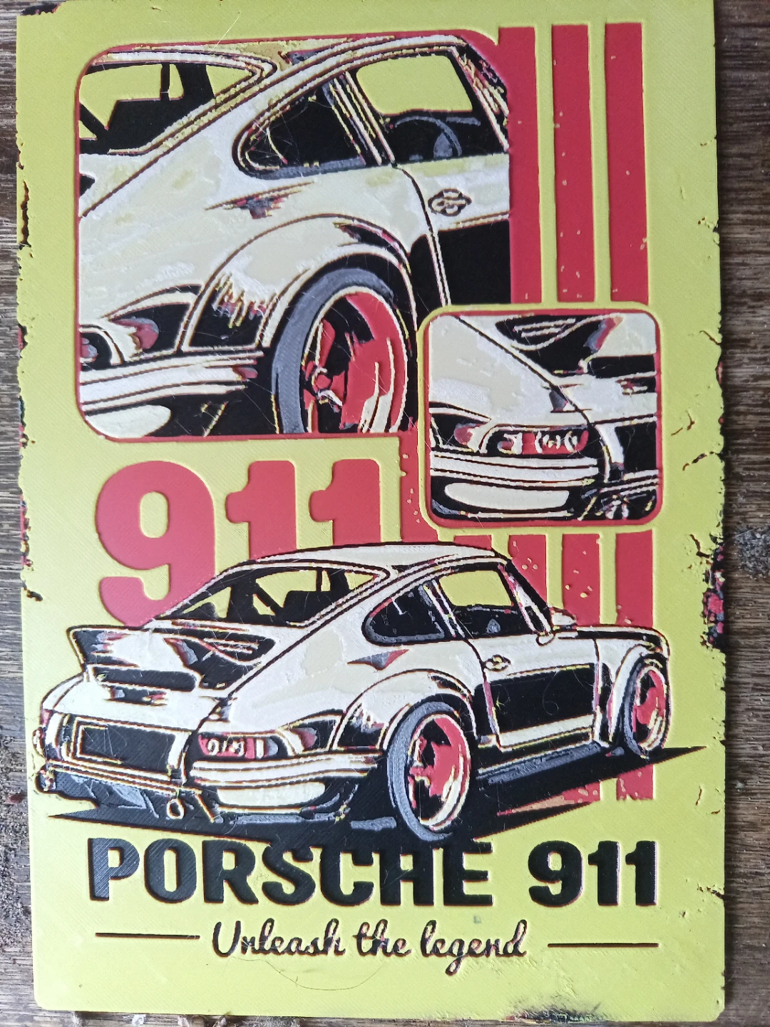 Porsche 911 advertising Sign