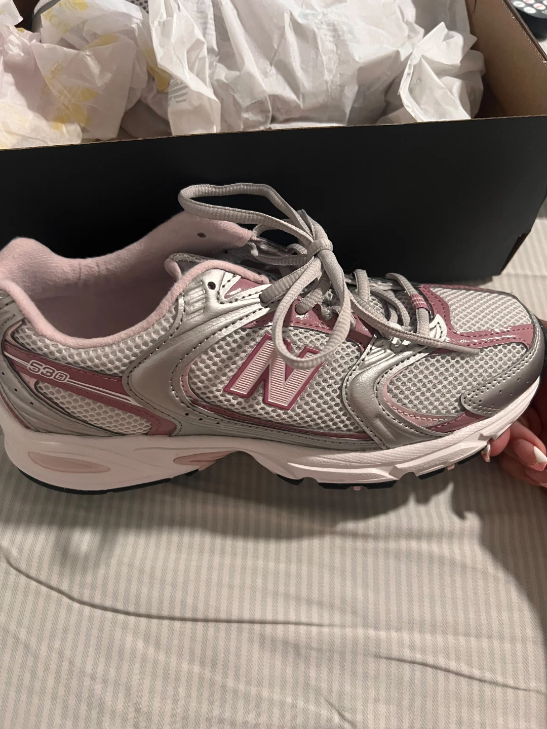 New Balance 530 Women's Running Shoes Pink/Silver Size 8.5 - photo 3