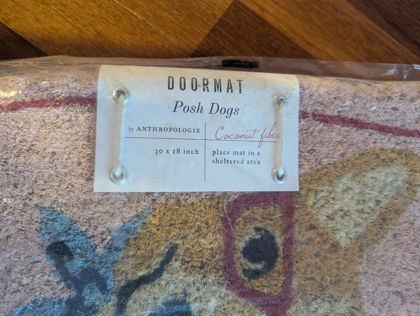 Anthropologie Posh Dogs Doormat 30x18 inch - photo 2