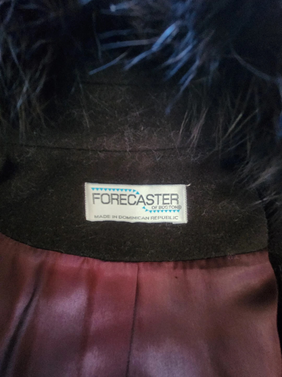 VINTAGE FORECASTER LAMBSWOOL WINE COAT WITH FOX COLLAR - photo 5