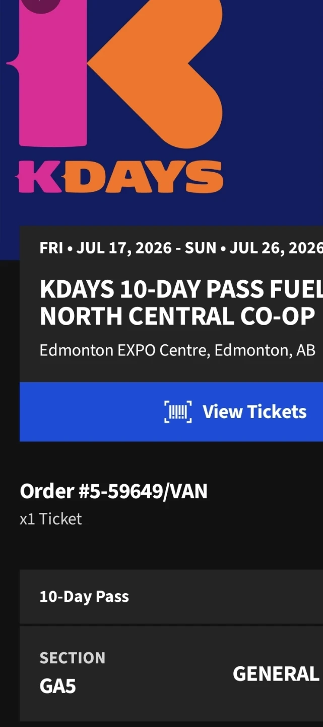 K days 10 day gate admission