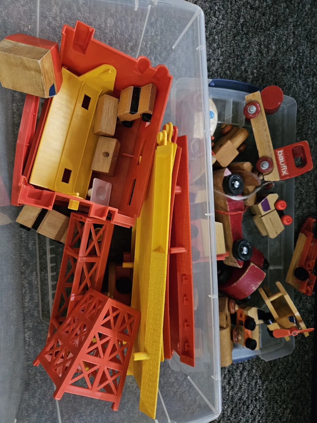 Brio Wooden Toy Vehicle and Crane Set