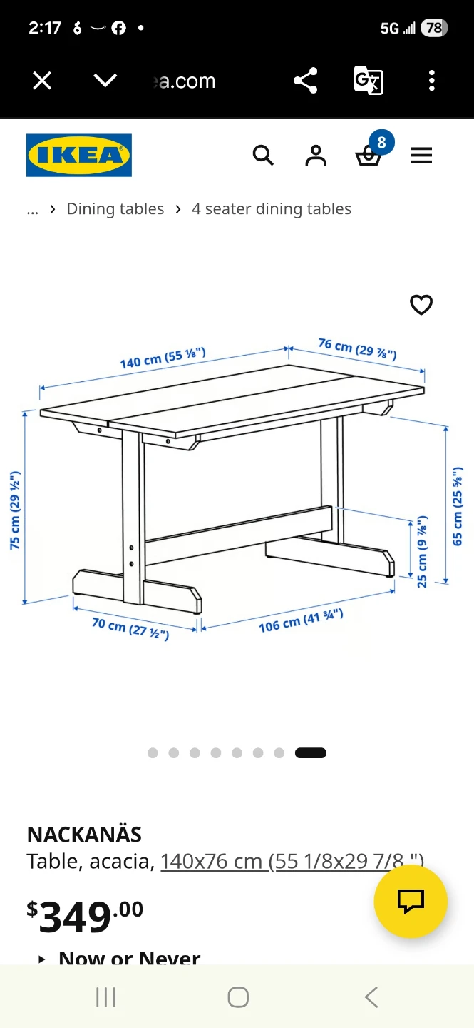 Ikea Wooden Dining Table - photo 2