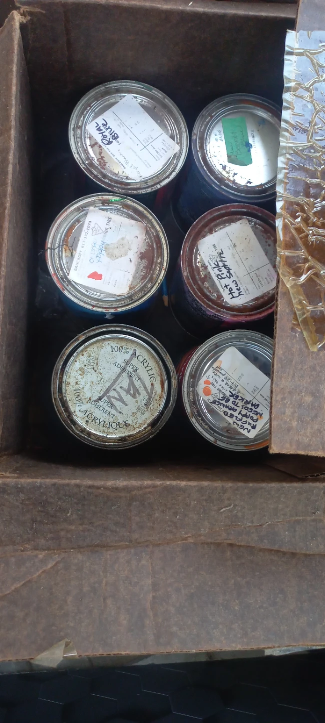 Assorted Acrylic Paint Cans