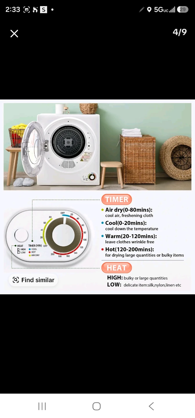 Portable clothes dryer - photo 3