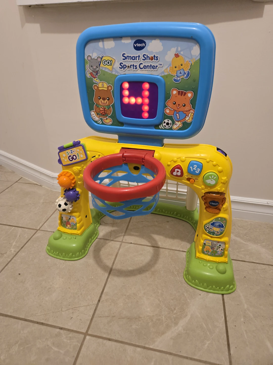 VTech Smart Shots Sports Center Basketball Hoop Toy