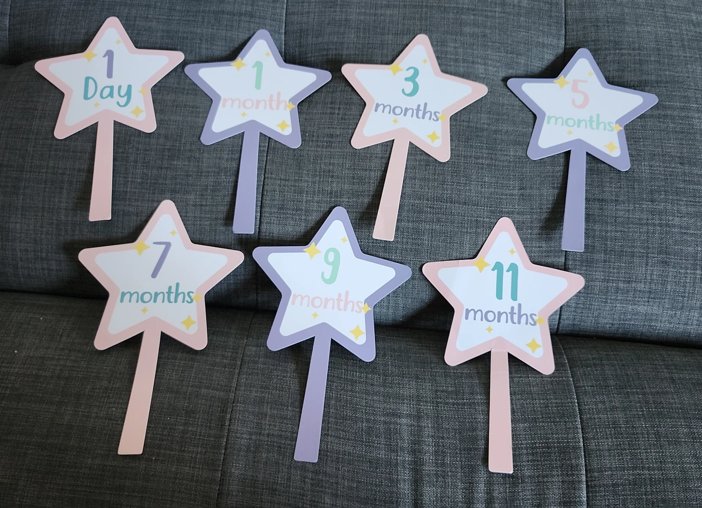 Baby's First year milestone cards and blanket - photo 2