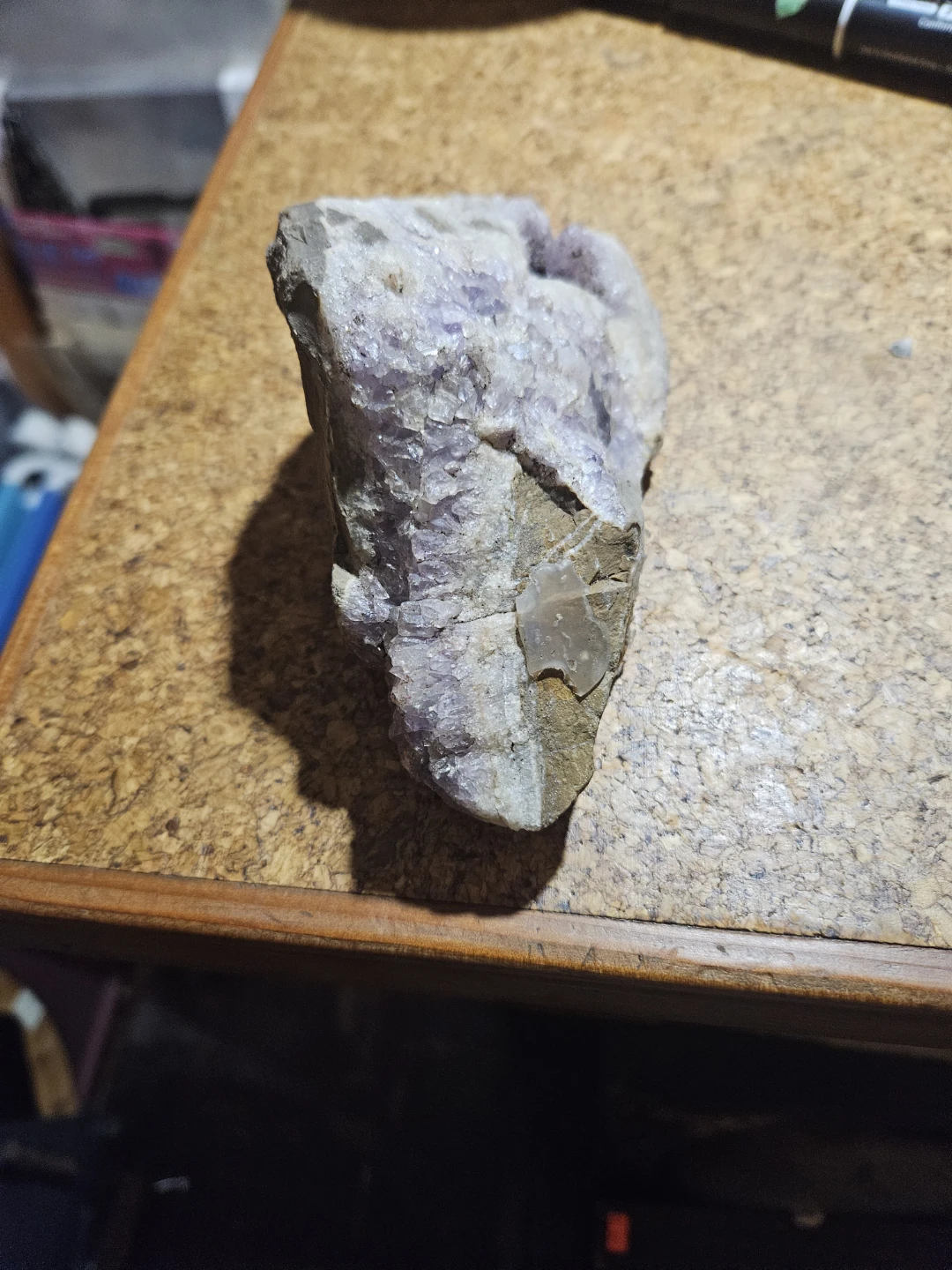 Raw Amethyst Geode Crystal Rock - photo 2