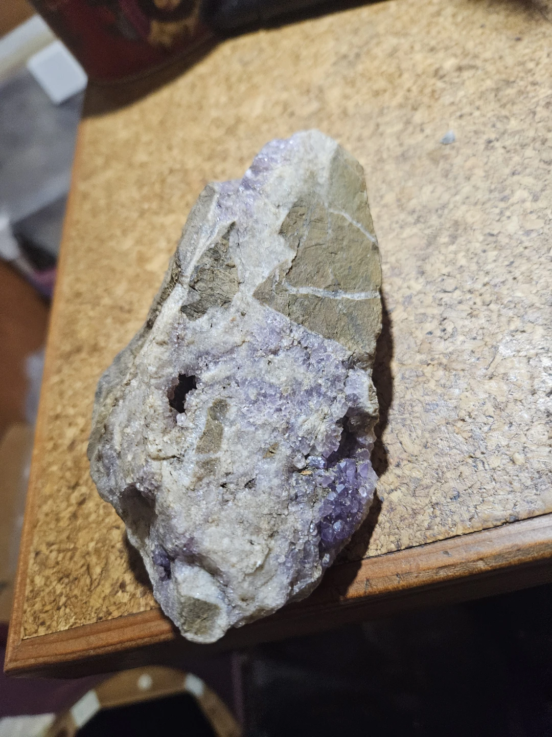 Raw Amethyst Geode Crystal Rock - photo 4