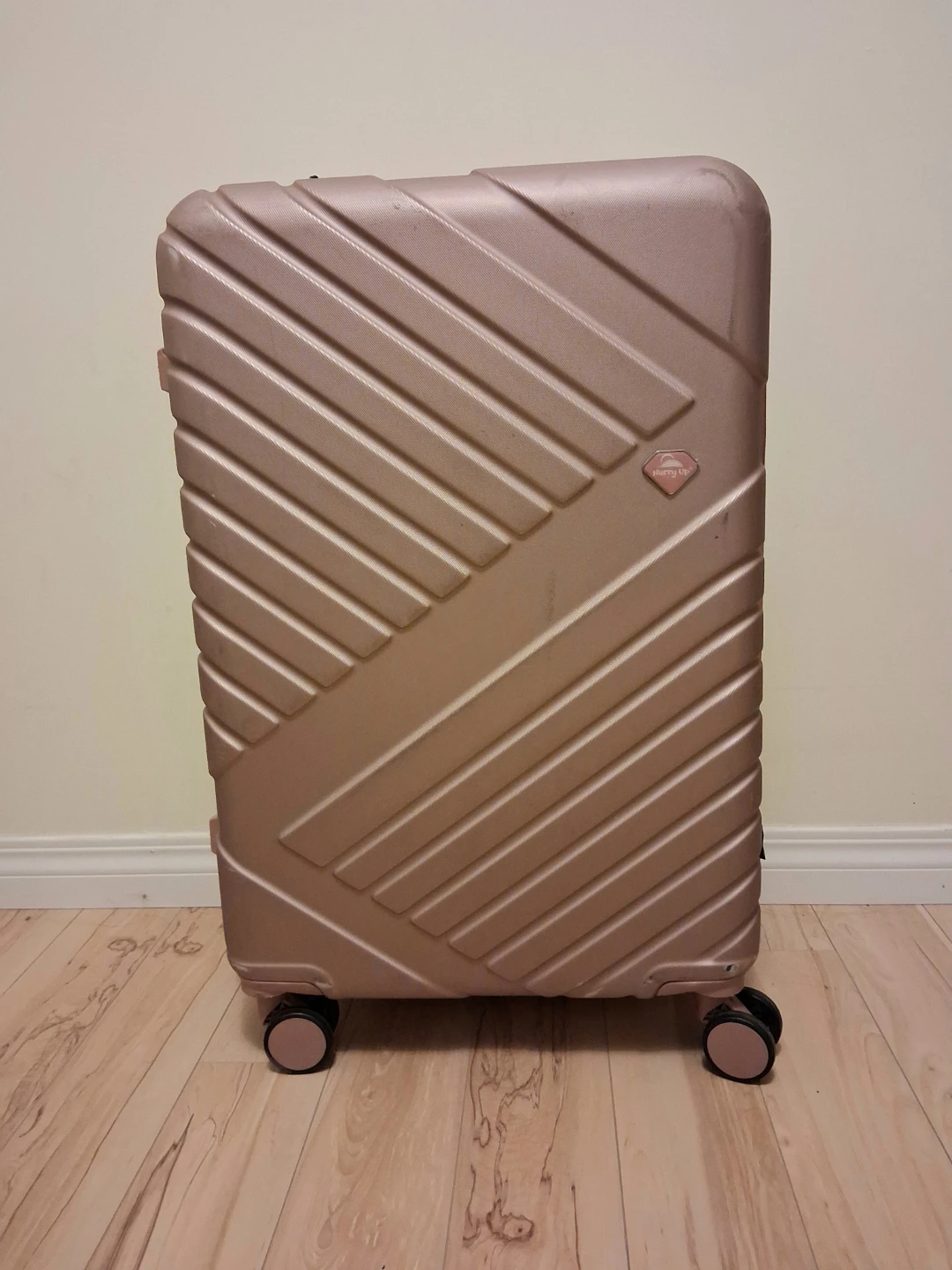 Rose Gold Hardside Spinner Luggage