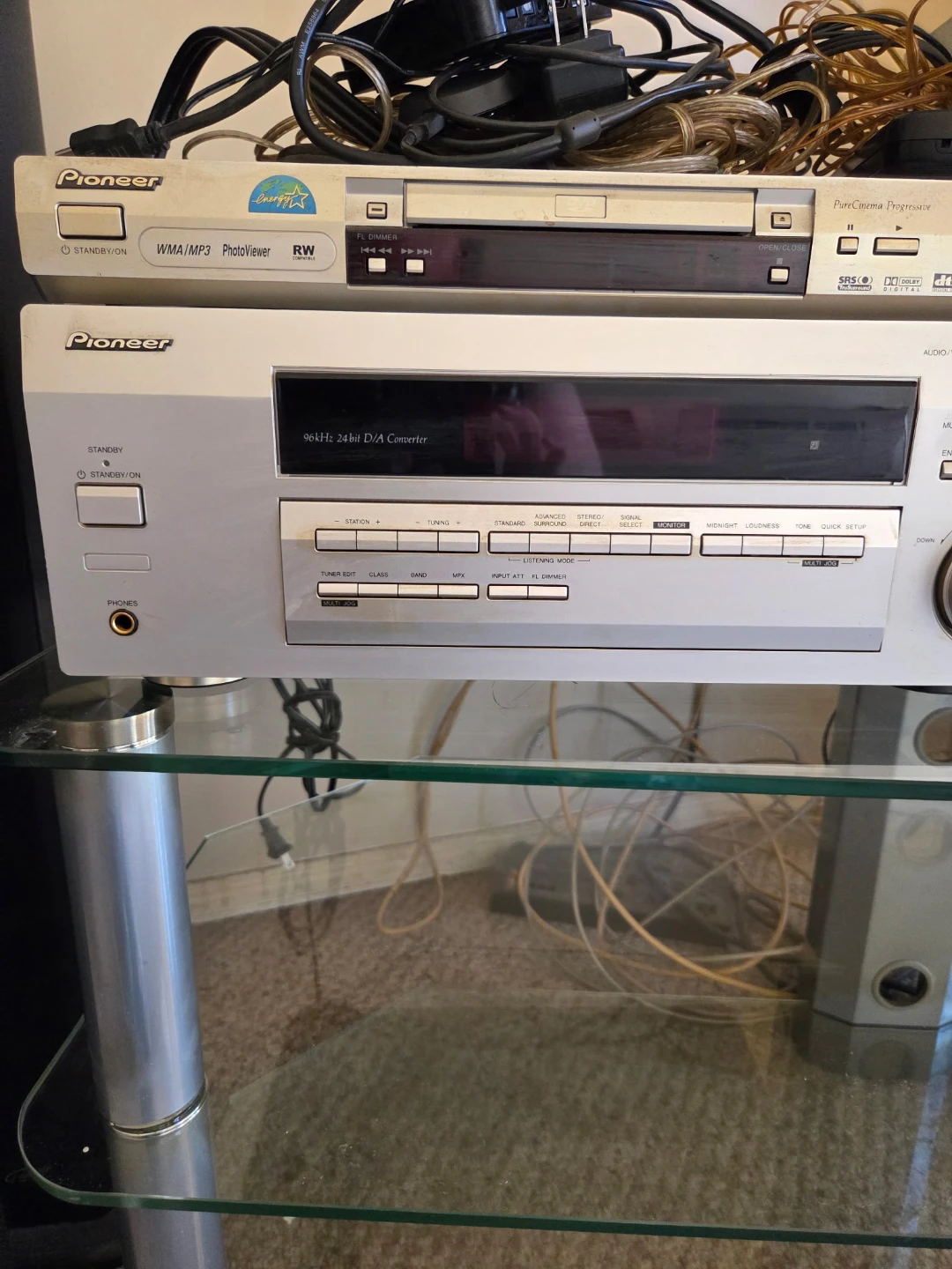 Pioneer and Sony set up with 5 surrounding sound speakers. - photo 3