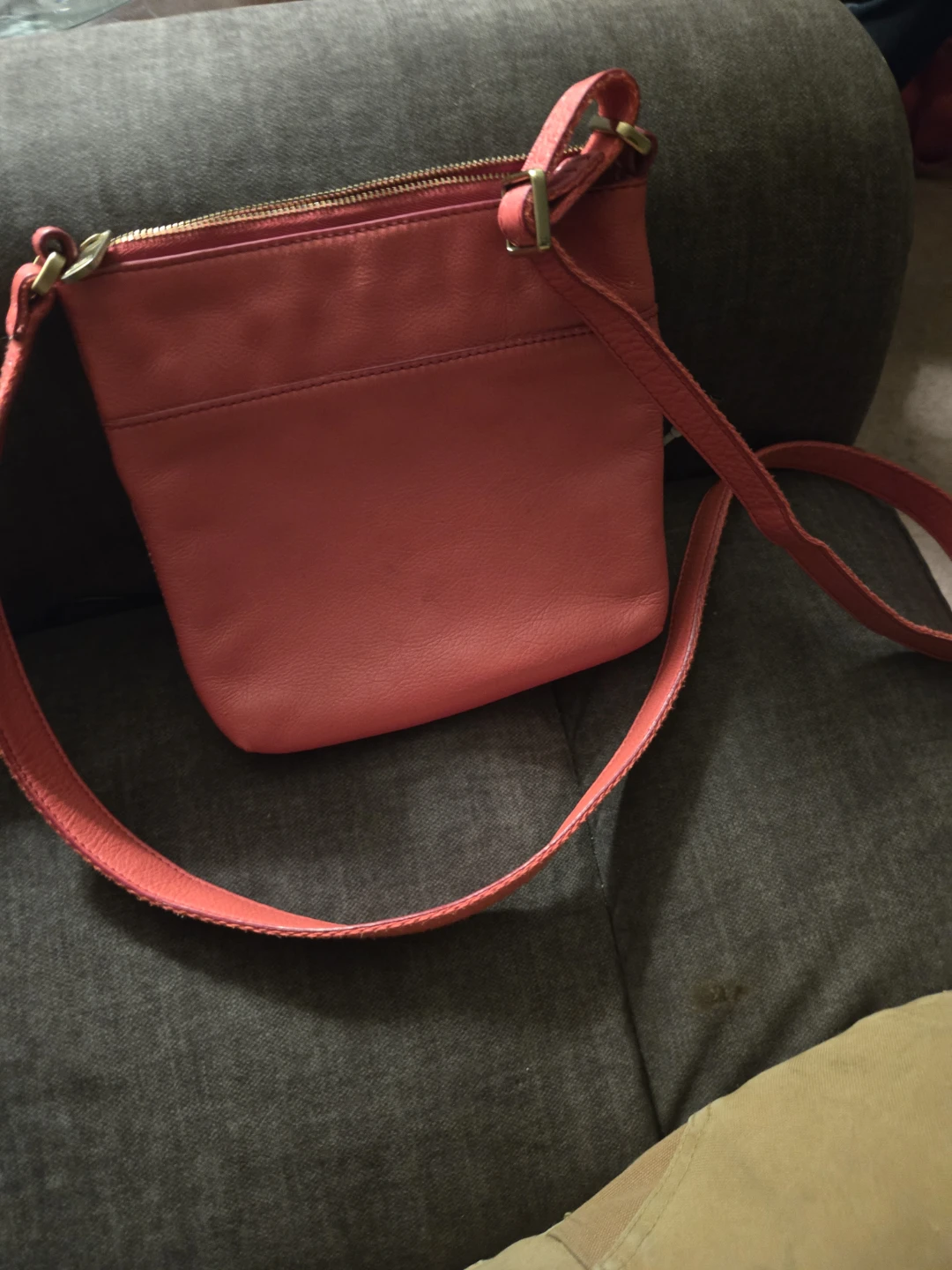 Fossil Pink Leather Crossbody Bag - photo 3