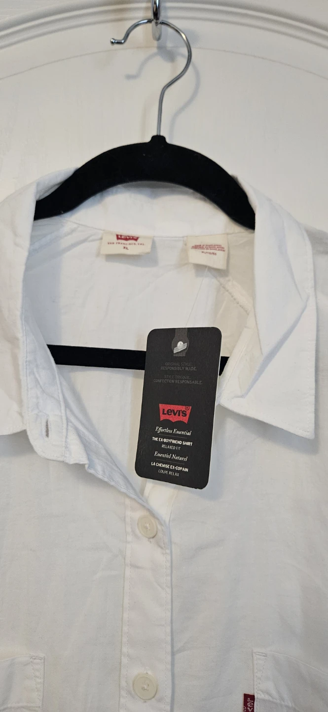 Levi's White Ex-Boyfriend Shirt - photo 3