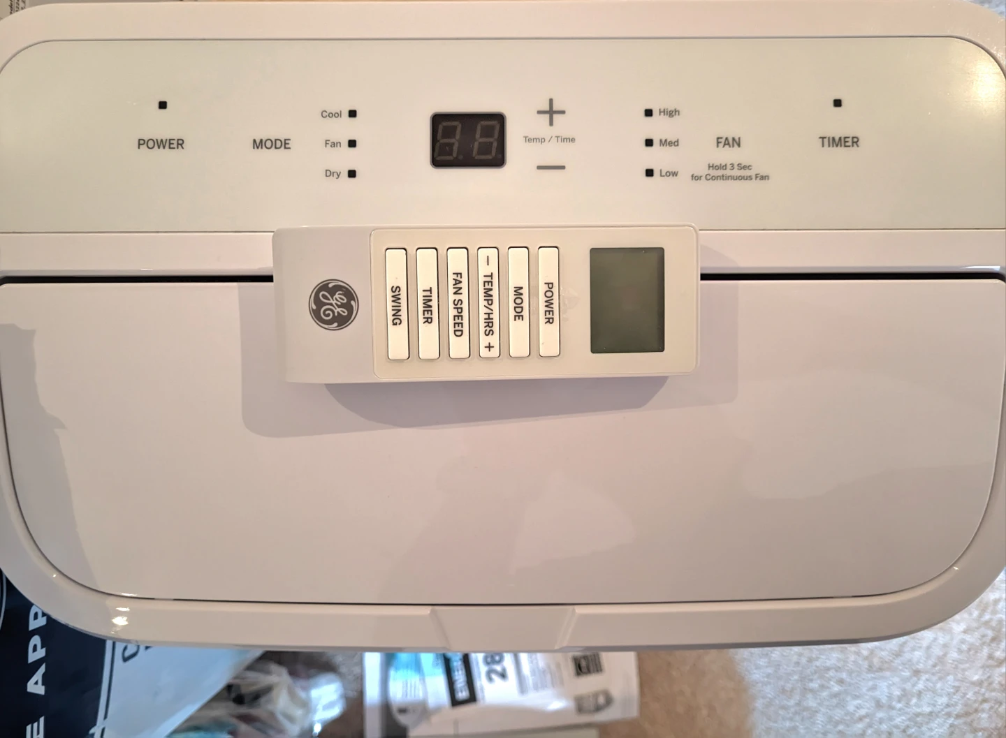 [Like New] GE Portable AC 10,000 ASHRAE / 7,200 BTU SACC - photo 3