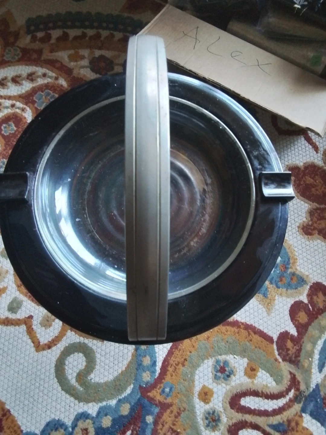 Vintage Ashtray Stand with Handle - photo 4