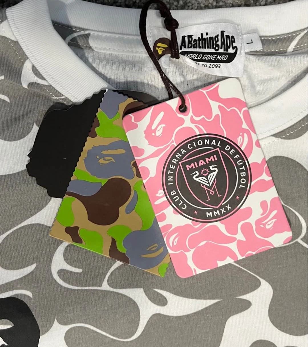 A Bathing Ape x Miami CF BAPE Camo Jersey T-Shirt - photo 3