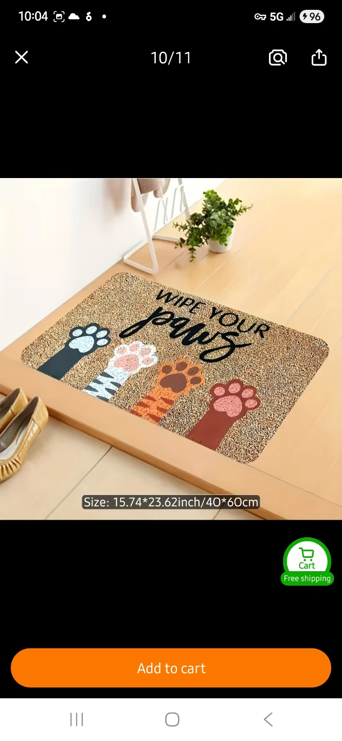 NEW Wipe Your Paws Doormat - photo 2
