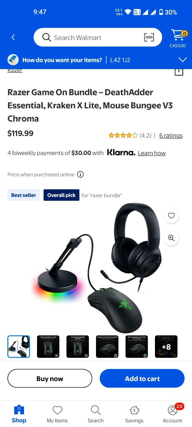 (OPEN BOX) Razer Game On Bundle - DeathAdder, Kraken X Lite - photo 4