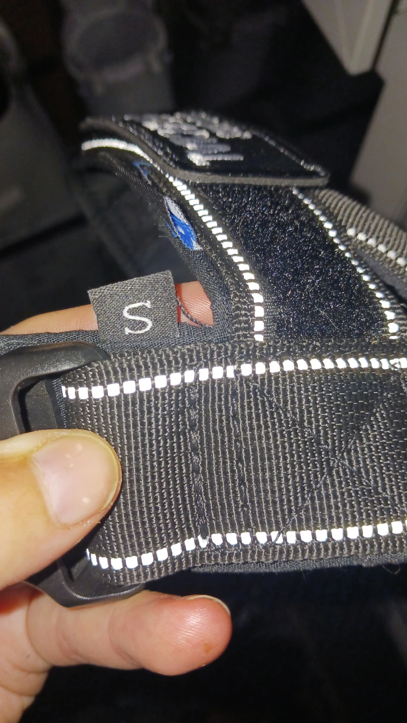 Black Dog Harness with Reflective Strips - photo 4