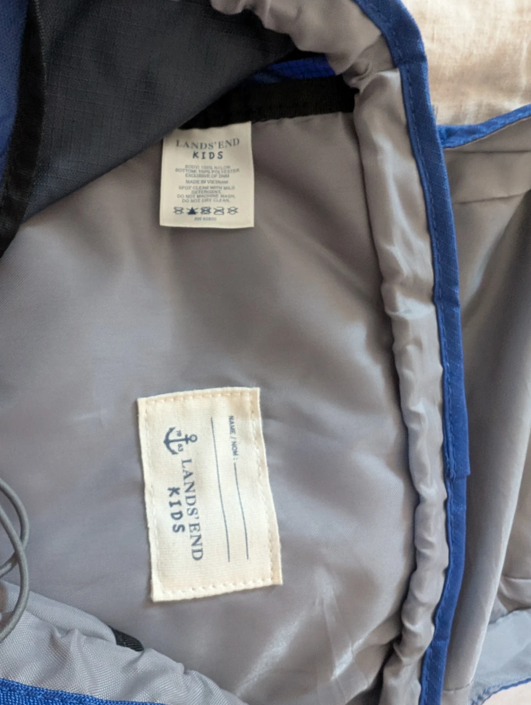 Lands' End Kids Backpack - Blue - photo 4