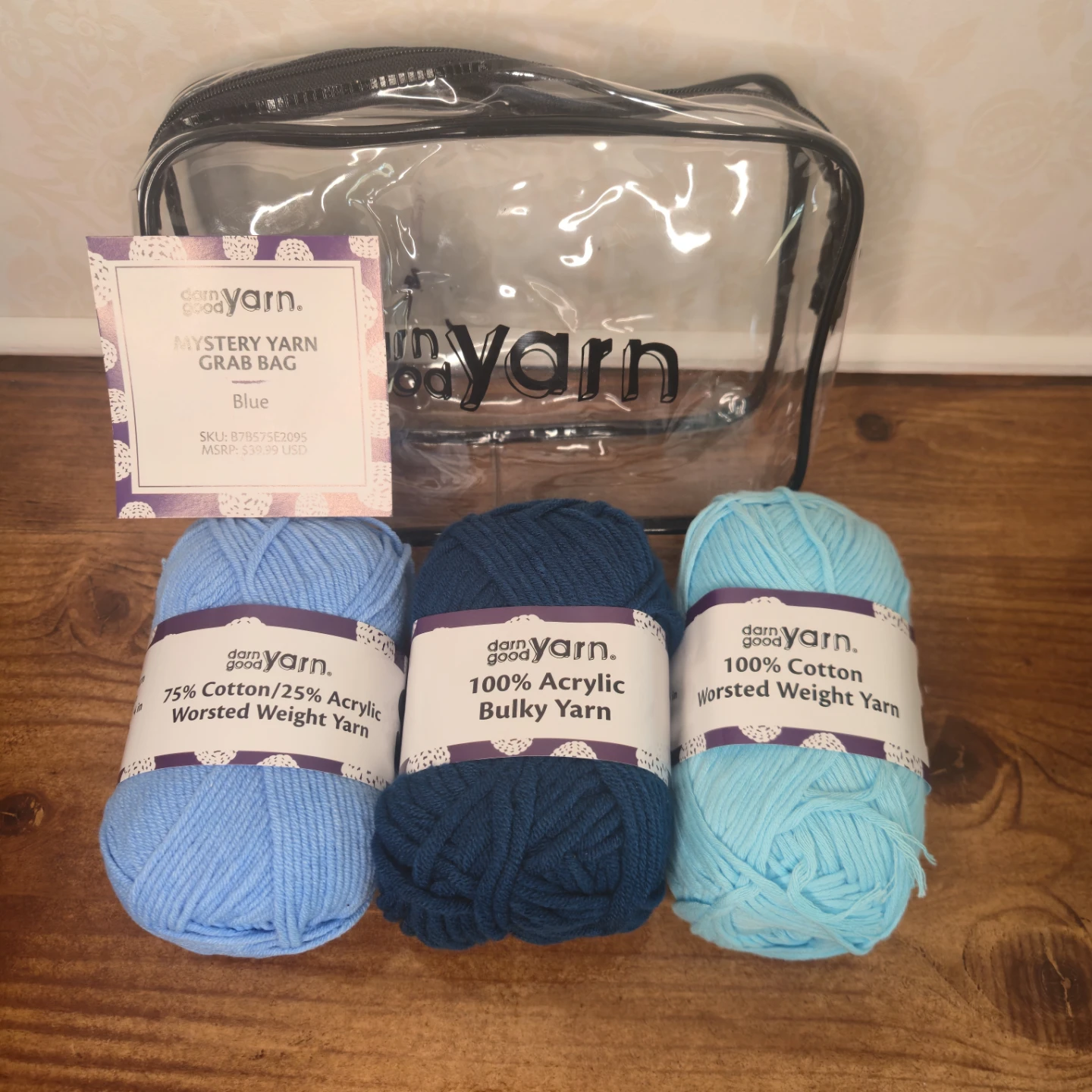 Darn Good Yarn Mystery Grab Bag - Blue - photo 2