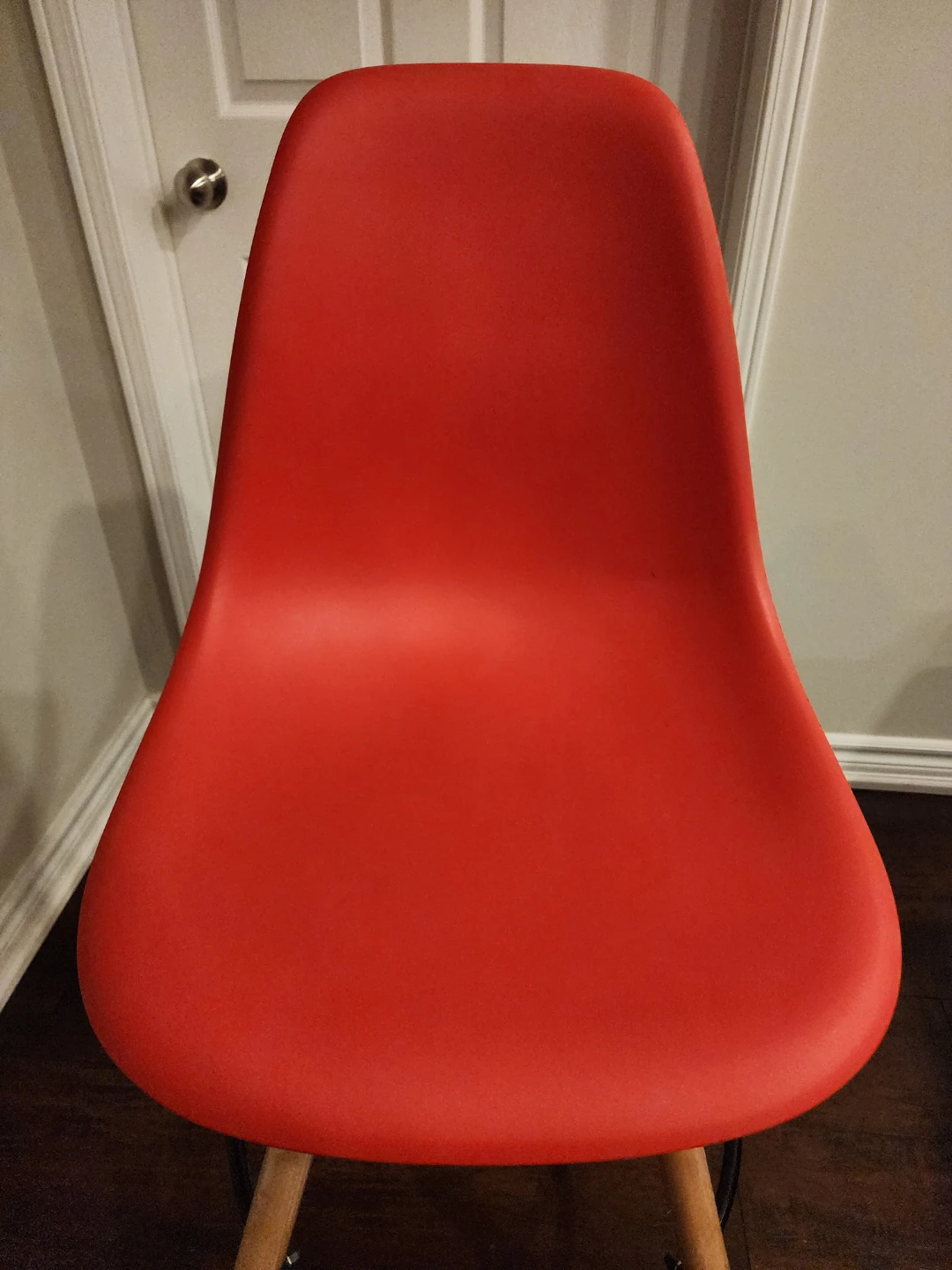 Pair of Red Bar Stools - photo 4