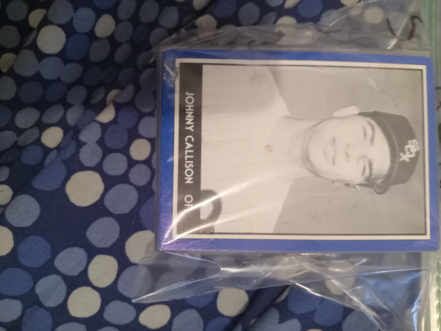 Baseball cards for sale.
