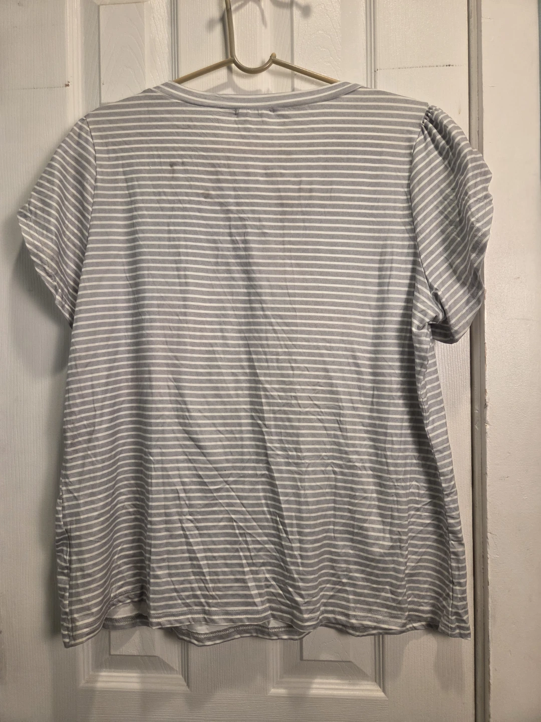 EKOUAER Striped V-Neck T-Shirt - photo 2