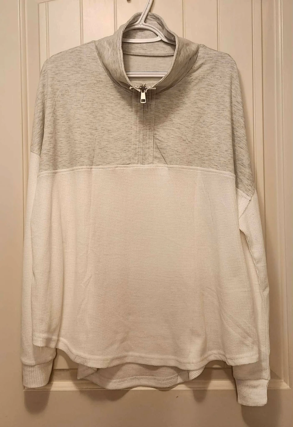 Colourblocked Half-Zip Pullover Sweater XL
