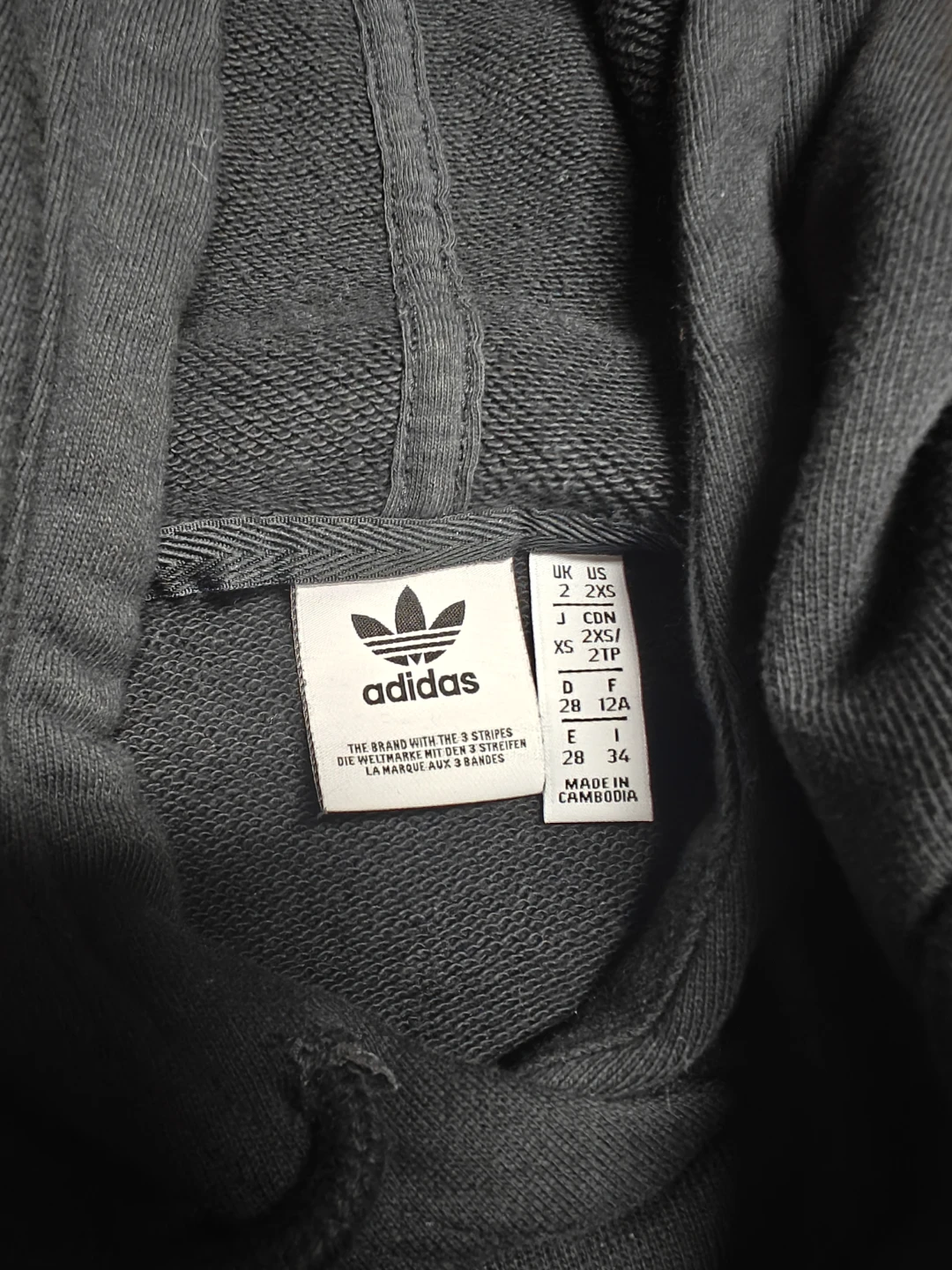 Adidas Trefoil 3-Striped Oversized Cropped Hoodie - photo 2