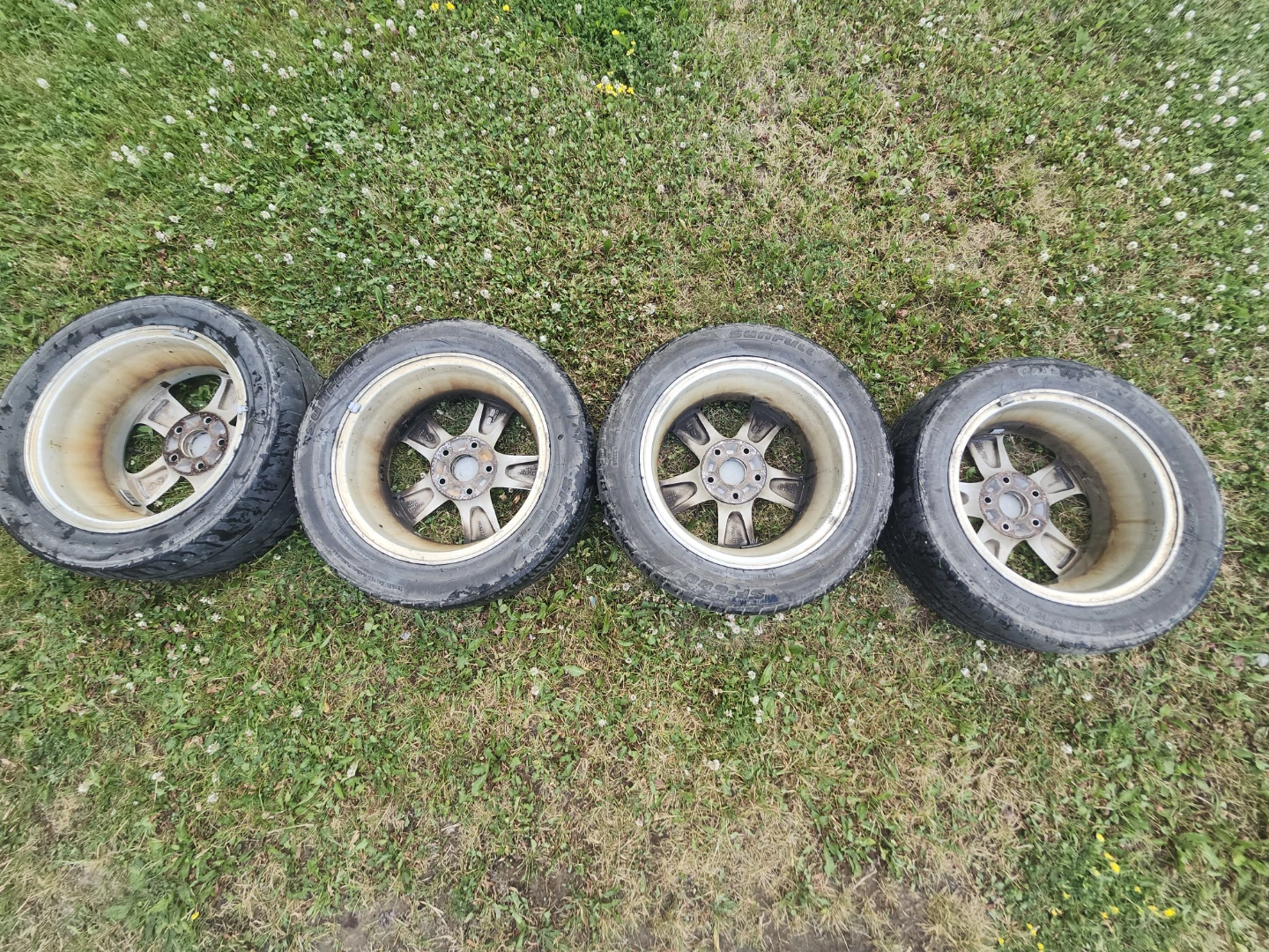 16 Inch Honda Civic OEM Alloy Wheels and Tires 205 55R16 5x114.3 - photo 2
