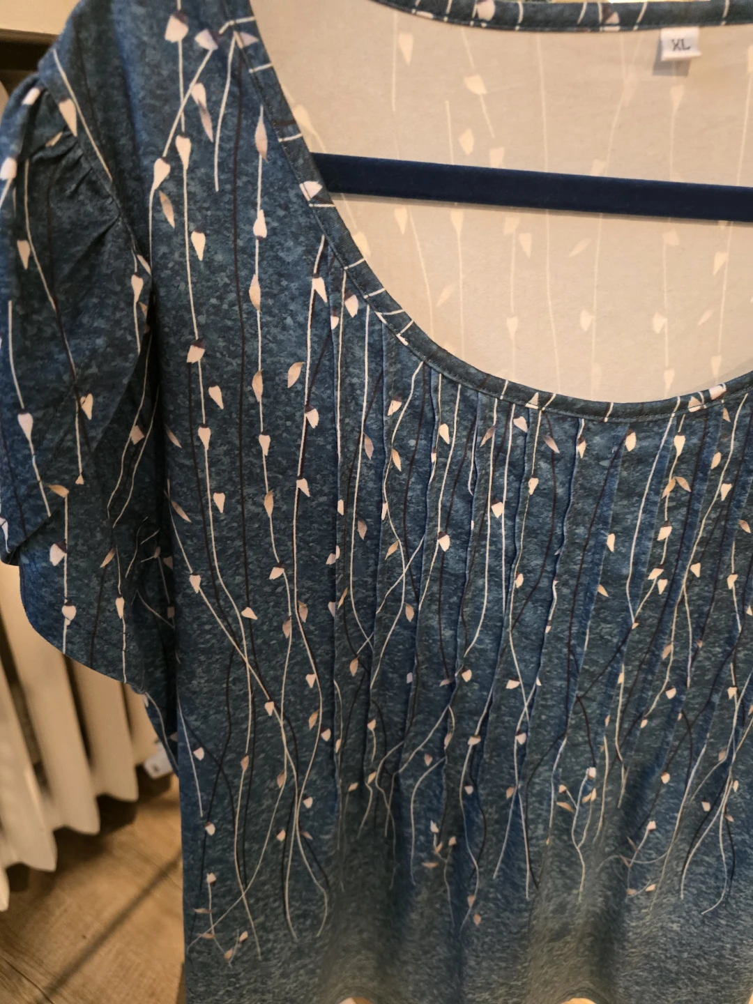 Blue patterned t-shirt - photo 2