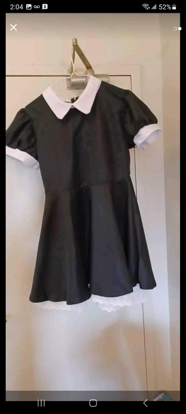 Black and white maid dress costume