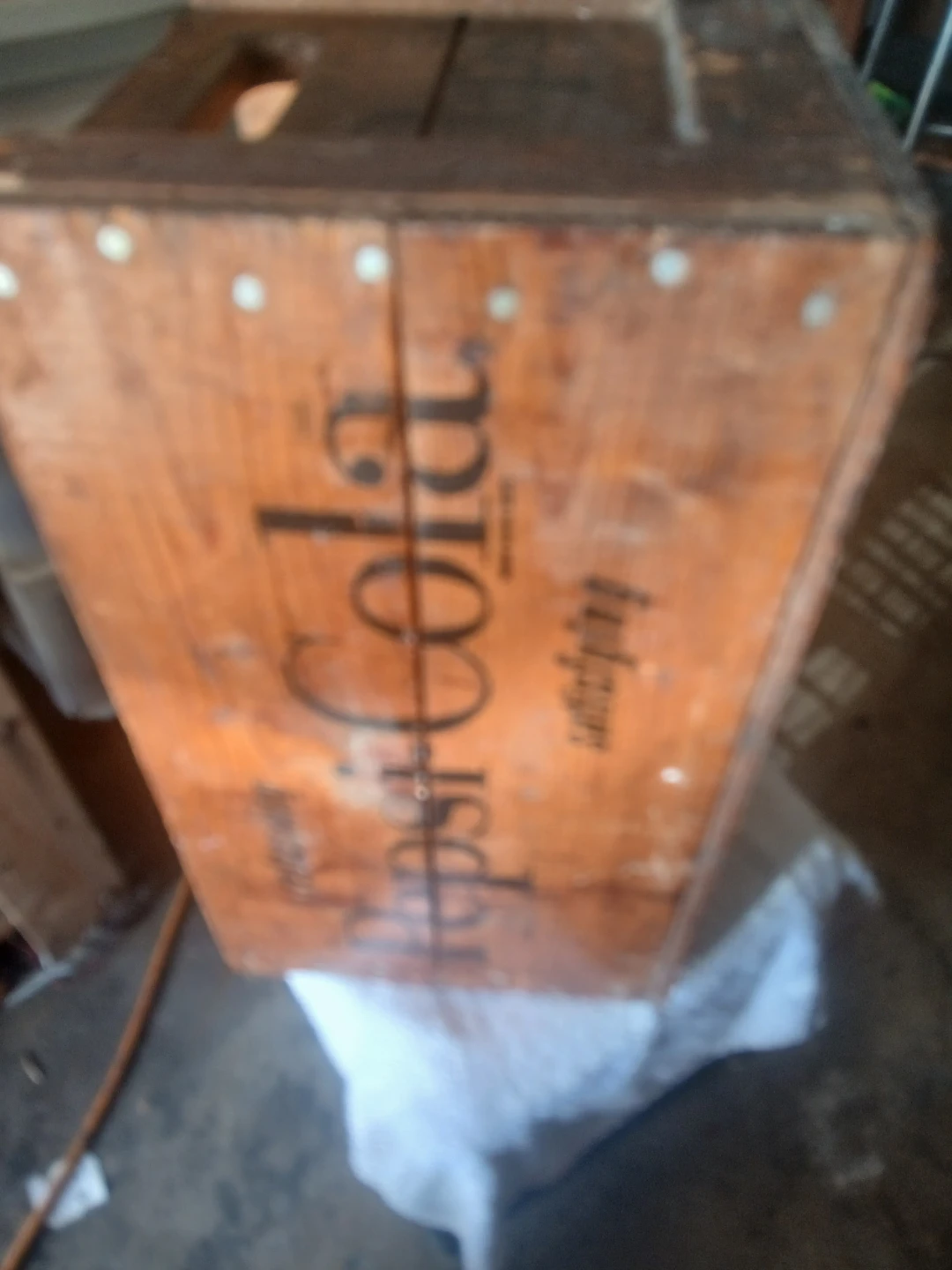 Vintage Pepsi-Cola Wooden Crate