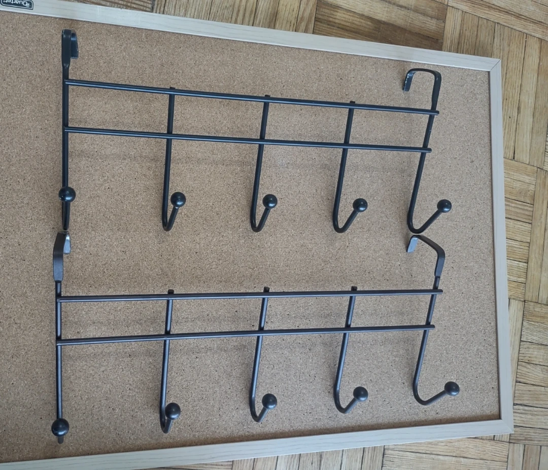 Over-the-door metal  hook racks sets of 3) - photo 3